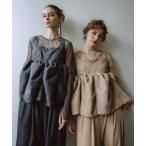 パンツドレス Sheer Peplum Overlay Top＆Pants