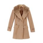  пальто Пальто Честерфилд с мехом шерстяное пальто зима женский женский 