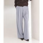 スラックス パンツ 「セットアップ対応」フローツイルスラックスパンツ レディース