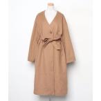 [coen] no color пальто L Brown женский 