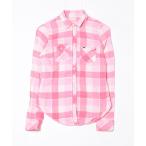 ショッピングホリスター 「Hollister」 チェック柄長袖ネルシャツ X-SMALL ピンク レディース