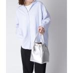 ショッピングシルバー 「J&M DAVIDSON 」 ハンドバッグ FREE シルバー レディース