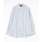 「TOMMY HILFIGER」 長袖シャツ X-LARGE ブルー メンズ
