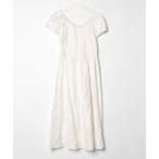 「Lace Ladies」 半袖ワンピース M アイボリー レディース