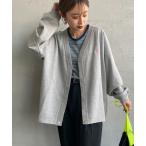 「DANTON」 カーディガン 38 ライトグレー レディース