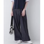 「human woman」 パンツ MEDIUM ネイビー レディース