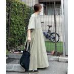 「CORNERS by KR」 半袖ワンピース M カーキ レディース