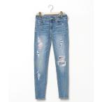 ショッピングアメリカンイーグル 「American Eagle」 スキニーデニムパンツ 36 ブルー レディース