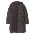 ショッピング毛皮 「green label relaxing」 ダウンコート 38 ダークグレー レディース