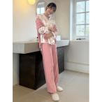 パジャマ ルームウェア カルーセルニットロングパンツ レディース