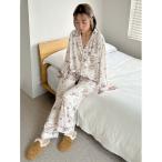 パジャマ ルームウェア カルーセルプリントロングパンツ レディース