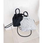 ショッピングスパンコール トートバッグ スパンコール2way巾着トートバッグ「詳細動画あり」 レディース