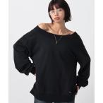 ショッピングプレート トレーナー スウェット プレートオフショルスウェット「選べる首回り・2WAY仕様」 レディース