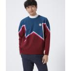  свитер вязаный 12G двойной Jaguar do вырез лодочкой вязаный тянуть over мужской 