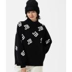 ニット セーター 「Jack Bunny!!」カジュアルモックネックニットプルオーバー レディース