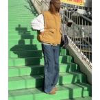 ダウンベスト ベスト Lakey Park　アウトポケットパファーベスト レディース メンズ