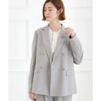 ジャケット テーラードジャケット 「マシンウォッシュ/防シワ」ダブルテーラードジャケット「着回しカセット」 レディース