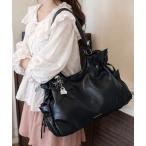 トートバッグ 「26年春夏新作」「2WAY」「2点セット」「A4サイズ対応」フェイクレザースターチャーム付きショルダーボストンバッグ レディース