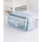 ショッピングペンケース ポーチ 「26年春夏新作」クリアポケットスクエアペンケースポーチ レディース メンズ