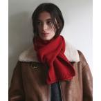 ショッピングレンガ マフラー ストール ウール100％　ニットマフラー レディース