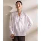 ブラウス シャツ コットンフリルカラーブラウス レディース