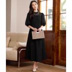 ショッピングパーティードレス ドレス オケージョンドレス ドレス フォーマル お呼ばれ ワンピース パーティードレス パフスリーブ 袖あり ロングワンピース ロングドレス ミモレ丈