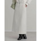 スカート 「低身長サイズ有」裏起毛ベルトループ付きタイトスカート