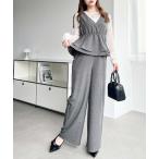 サロペット オーバーオール バックリボンペプラムサロペット レディース