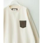 ショッピング保湿 トレーナー スウェット HARRIS TWEEDポケットスウェットプルオーバー メンズ