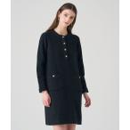 ショッピングラメ ワンピース ブークレラメツイードボクシー ワンピース