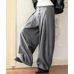  слаксы [neos] Roo z Silhouette ba Rune машина b полоса твид широкий tuck слаксы мужской женский 