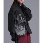 シャツ フラワープリントコーデュロイシャツ メンズ レディース