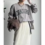 ショッピングプリント tシャツ 前後ロゴプリント裏起毛プルオーバー レディース