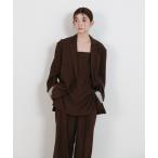 ジャケット テーラードジャケット ロールアップストライプスリーブテーラードジャケット レディース