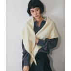 ショッピングスカーフ マフラー ストール モヘアタッチニットトライアングルスカーフ レディース