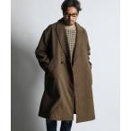 トレンチコート コート BRUSHED TWILL COAT：起毛ツイル ロングコート メンズ