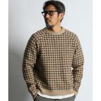 ショッピングオブ セーター ニット JACQUARD GUN CLUB CHECK KNIT：ジャガード ガンクラブチェック ニット メンズ