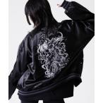 ショッピングスカル スカジャン 「REFLEM/レフレム」スカル刺繍スカジャン レディース メンズ
