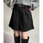 ショッピングハーフパンツ パンツ Fスエードタックハーフパンツ レディース