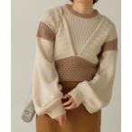 [Bab] вязаный ансамбль FREE слоновая кость женский 