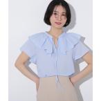 「N.（N. Natural Beauty Basic）」 半袖ブラウス MEDIUM ブルー レディース