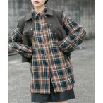 「KBF」 長袖ネルシャツ ONE ブラック レディース