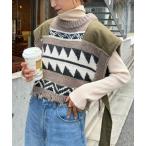 ショッピングカウチン 「etsinta」 半袖ニット ONE SIZE カーキ レディース