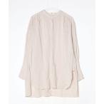 「Uhr」 長袖ブラウス - ベージュ 