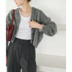 ショッピングカーデ 「NOBLE」 ニットカーディガン FREE チャコールグレー レディース