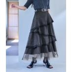 「HARE」 フリルスカート FREE ブラック レディース