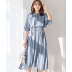 「alotta」 半袖ワンピース MEDIUM コバルトブルー レディース