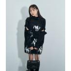 ショッピングニットワンピ 「ANDGEEBEE」 ニットワンピース FREE ブラック レディース