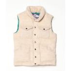 「THE NORTH FACE PURPLE LABEL」 ダウンベスト「HARRIS TWEEDコラボ」 S ベージュ レディース