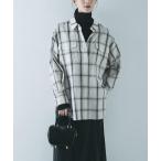 ショッピングチェック ブラウス シャツ オンブレーチェックオーバーシャツ レディース